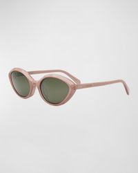 Celine - Triomphe Thin Acetate Cat-eye Sunglasses - Lyst