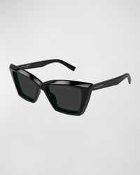 Saint Laurent - 54mm Cat Eye Sunglasses - Lyst