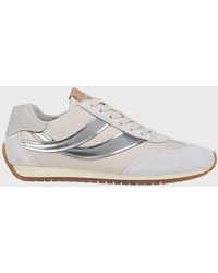 Vince - Oasis Mixed Leather Retro Sneakers - Lyst