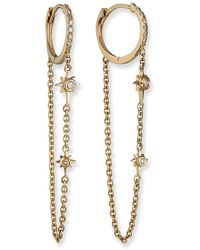 Kastel Jewelry - Muse Star 14k Gold Diamond Dangle Earrings - Lyst