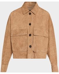 Arma - Miri Boxy Lambskin Suede Jacket - Lyst