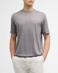 Baldassari - Reda Active Wool Crewneck T-Shirt - Lyst