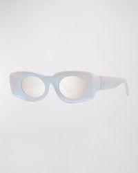 Loewe - Holographic Thin Geometric Sunglasses - Lyst
