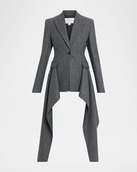 Michael Kors - Draped Single-Button Wool Blazer - Lyst