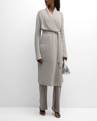 TSE Cashmere Mixed-Stitch A-Line Midi Dress