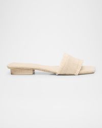 Cult Gaia - Maya Frayed Jute Flat Sandals - Lyst