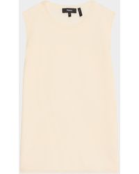 Theory - Regal Merino Wool Crewneck Shell Top - Lyst