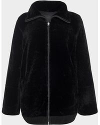Gorski - Textured Shearling Lamb Zip Jacket - Lyst