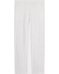 Theory - Treeca Good Linen Cropped Pull-On Ankle Pants - Lyst