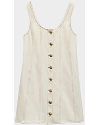 Rag & Bone - Featherweight Laney Button-Front Mini Dress - Lyst