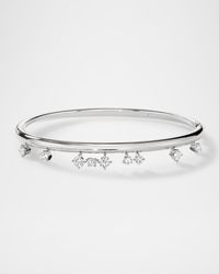 Hearts On Fire - Barre 18K Floating Diamond Bangle - Lyst