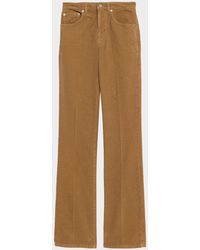 Saint Laurent - Corduroy Bootcut-Leg Pants - Lyst