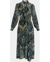 Ulla Johnson - Sabrina Long-Sleeve Silk Maxi Dress - Lyst