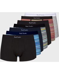 Paul Smith - 7-Pack Mixed Cotton-Stretch Trunks - Lyst