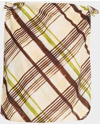 A.L.C. - Dylan Plaid Shoulder-Tie Top - Lyst