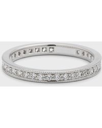 Neiman Marcus - Channel-set Diamond Eternity Band Ring In 18k White Gold, Size 7 - Lyst