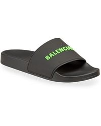 green balenciaga sandals
