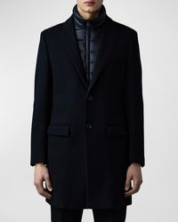 Mackage - Skai-Z Double-Face Wool Top Coat With Removable Down Liner - Lyst