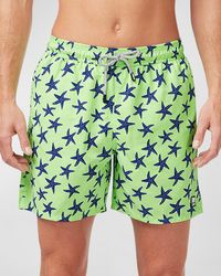 Tom & Teddy - Starfish-Print Swim Shorts - Lyst