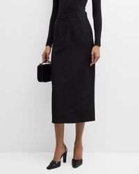 Co. - High-Waist Tailored Midi Pencil Skirt - Lyst