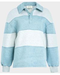SER.O.YA - Cher Striped Denim Top - Lyst