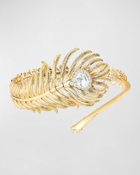Boucheron - Plume De Paon 18k Yellow Gold Bracelet With Diamonds - Lyst