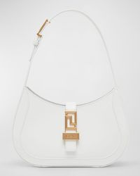 Versace - Greca Small Leather Hobo Bag - Lyst