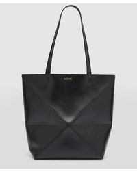 Loewe - Puzzle Leather Tote Bag - Lyst