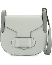 Michael Kors Daria Small Leather Cross-Body Bag - Gray