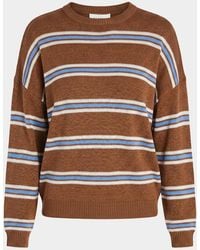 SER.O.YA - Cassian Striped Linen-Blend Sweater - Lyst