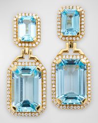 Goshwara - 18K Topaz & Diamond Earrings - Lyst