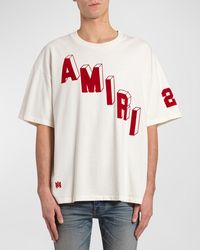 Amiri - Logo Flocked Hockey Skater T-Shirt - Lyst