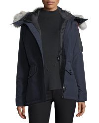 Canada Goose Montebello Parka With Fur Hood - Blue