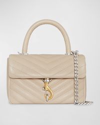 Rebecca Minkoff - Edie Quilted Leather Top-Handle Bag - Lyst
