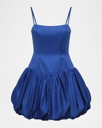 BCBGMAXAZRIA - Satin Mini Bubble Dress - Lyst