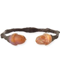 K Brunini - Large Twig Cuff Bracelet W/ Acorn Opals - Lyst