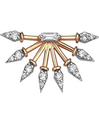 Kismet by Milka - 14k Rose Gold 8-ways Diamond Earring, Single - Lyst