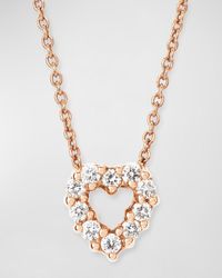Roberto Coin - Diamond Heart Pendant Necklace - Lyst