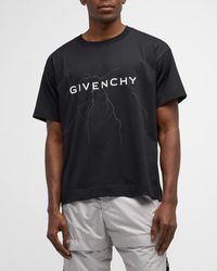 Givenchy - Lightning Logo Boxy T-Shirt - Lyst