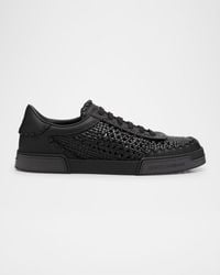 Dolce & Gabbana - Portofino Yacht Woven Leather Low-Top Sneakers - Lyst