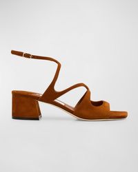 Jimmy Choo - Azilia Strappy Suede Sandals - Lyst