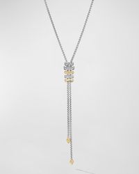 David Yurman - Zig Zag Stax Y Necklace With Diamonds - Lyst