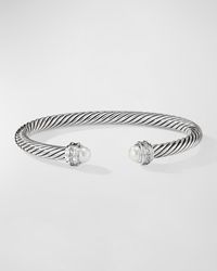 David Yurman - Cable Bracelet With Gemstones And Diamonds In Silver, 5mm - Lyst