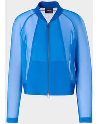 Akris - Harina Panama Silk Organza Bomber Jacket - Lyst