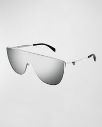 Alexander McQueen - Skull Metal Shield Sunglasses - Lyst