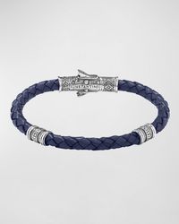 Konstantino - Braided Leather Bracelet W/ Sterling - Lyst