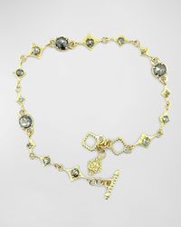 Armenta - 18k Yellow Gold Grey Diamond Chain Bracelet - Lyst
