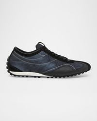 Balmain - Apos;S Racing Suede And Textile Low-Top Sneakers - Lyst