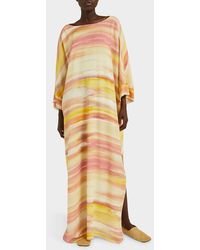 Loro Piana - Abito Cillia Summer Sunset Printed Maxi Dress - Lyst