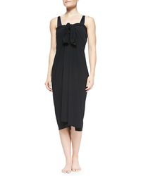 Norma Kamali - Ernie Jersey Pareo Coverup, One Size - Lyst